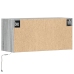 Mueble de TV de pared con luces LED gris Sonoma 80x31x35 cm