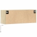 Mueble de TV de pared con luces LED roble Sonoma 100x31x35 cm