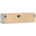 Mueble de TV de pared con luces LED gris Sonoma 140x31x38 cm