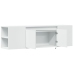 Mueble de TV de pared con luces LED blanco 135x31x39,5 cm