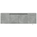 Mueble de TV de pared luces LED gris hormigón 135x31x39,5 cm