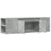 Mueble de TV de pared luces LED gris hormigón 135x31x39,5 cm