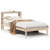 Estructura de cama sin colchón madera maciza pino 75x190 cm