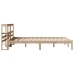 Estructura de cama sin colchón madera maciza de pino 120x190 cm