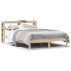 Estructura de cama sin colchón madera maciza de pino 135x190 cm