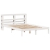 Estructura de cama sin colchón madera de pino blanco 135x190 cm