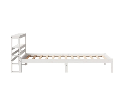 Estructura cama sin colchón madera maciza pino blanca 100x200cm