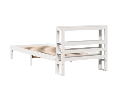 Estructura cama sin colchón madera maciza pino blanca 100x200cm