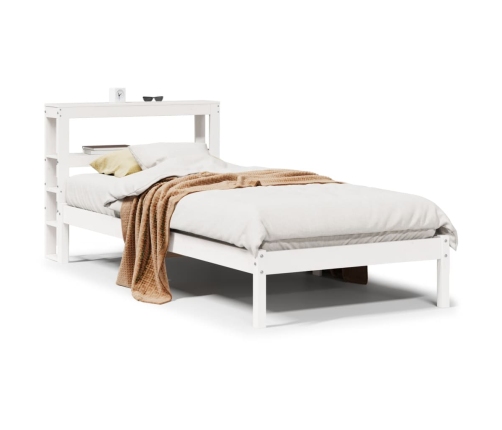 Estructura cama sin colchón madera maciza pino blanca 100x200cm