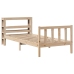 Estructura de cama sin colchón madera maciza pino 75x190 cm