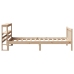 Estructura de cama sin colchón madera maciza pino 75x190 cm