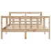 Estructura de cama sin colchón madera maciza de pino 135x190 cm