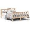 Estructura de cama sin colchón madera maciza de pino 135x190 cm