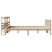 Estructura de cama sin colchón madera maciza de pino 140x190 cm