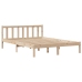 Estructura de cama sin colchón madera maciza de pino 140x190 cm