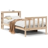 Estructura de cama sin colchón madera maciza de pino 90x200 cm