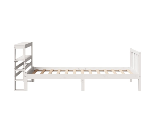 Estructura cama sin colchón madera maciza pino blanca 100x200cm