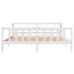 Estructura de cama sin colchón madera maciza blanca 200x200 cm