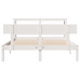 Estructura de cama sin colchón madera de pino blanco 135x190 cm