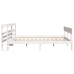 Estructura de cama sin colchón madera de pino blanco 135x190 cm