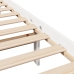 Estructura de cama sin colchón madera de pino blanco 135x190 cm