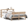 Estructura de cama sin colchón madera maciza de pino 140x190 cm