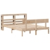 Estructura de cama sin colchón madera de pino maciza 120x200 cm