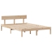 Estructura de cama sin colchón madera de pino maciza 120x200 cm