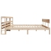 Estructura de cama sin colchón madera maciza de pino 200x200 cm