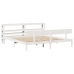 Estructura de cama sin colchón madera maciza blanca 200x200 cm