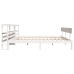 Estructura de cama sin colchón madera maciza blanca 200x200 cm