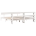 Estructura de cama sin colchón madera maciza blanca 200x200 cm