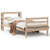 Estructura de cama sin colchón madera maciza pino 75x190 cm