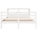 Estructura de cama sin colchón madera de pino blanco 135x190 cm