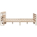 Estructura de cama sin colchón madera maciza de pino 140x190 cm