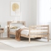 Estructura de cama sin colchón madera maciza de pino 100x200 cm