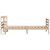 Estructura de cama sin colchón madera maciza de pino 100x200 cm