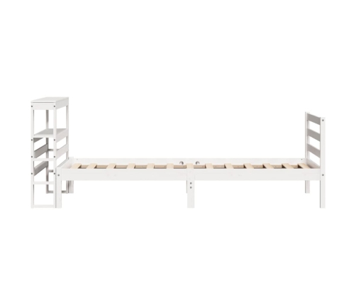 Estructura cama sin colchón madera maciza pino blanca 100x200cm