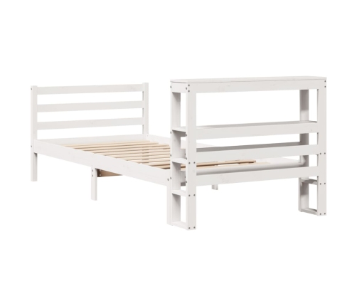 Estructura cama sin colchón madera maciza pino blanca 100x200cm