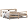 Estructura de cama sin colchón madera maciza de pino 200x200 cm