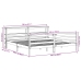 Estructura de cama sin colchón madera maciza blanca 200x200 cm