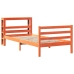 Estructura de cama sin colchón madera maciza marrón 75x190 cm