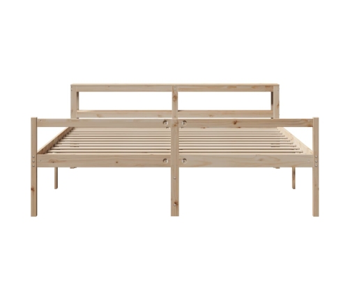 Cama para personas mayores con cabecero madera maciza 180x200cm