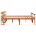 Estructura cama con cabecero madera pino marrón cera 120x200 cm