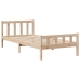 Estructura de cama sin colchón madera maciza pino 75x190 cm