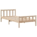 Estructura de cama sin colchón madera maciza pino 75x190 cm