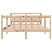 Estructura de cama sin colchón madera maciza de pino 120x190 cm