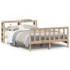 Estructura de cama sin colchón madera maciza de pino 135x190 cm