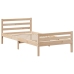 Estructura de cama con cabecero madera maciza pino 75x190 cm