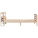 Estructura de cama con cabecero madera maciza de pino 90x200 cm
